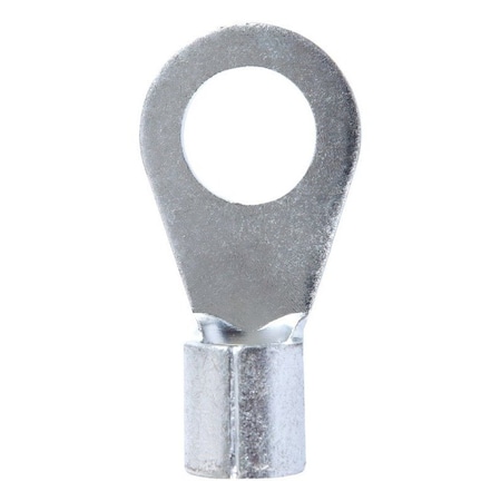 Jandorf Jandorf 4 Ga. Uninsulated Wire Terminal Ring Silver 2 pk 60782